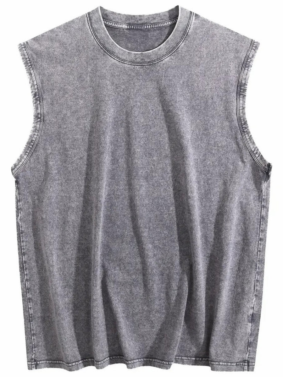 Women's Vintage Washed Sleeveless Tank Top