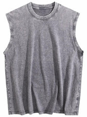 Women's Vintage Washed Sleeveless Tank Top