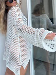 New Women's Crochet Hollow Out Cover Up