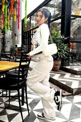 Adjustable Straight Fit Cargo Pants