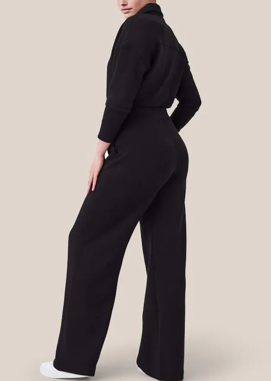 Long Sleeve Wide Leg Jumpsuit