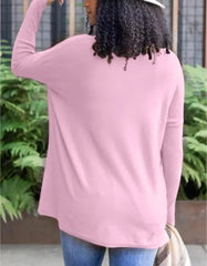 New  Long Sleeve Thumbhole Sweater Pocket Tunic