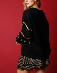 Women's Christmas Tree Sequin Sweatshirt