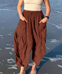 Women's Casual Linen Blend Palazzo Pants