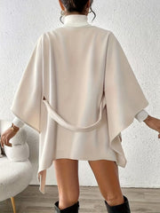 Women's Belted Poncho Coat
