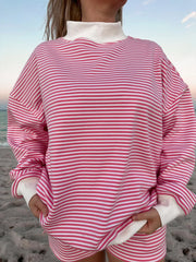 Women's Mini Striped Cute Two-Piece Set