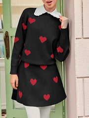 Women's Skirt 2 Piece Long Sleeve Crewneck Sweaters (Buy 2 Free Shipping)