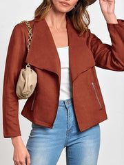 Women's Fashion Cropped Coat Outerwear