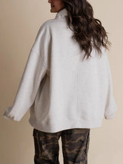 Women's Oversized Turtleneck Sweatshirt