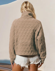 Women's Half-Zip Quilted Jacket Pullover
