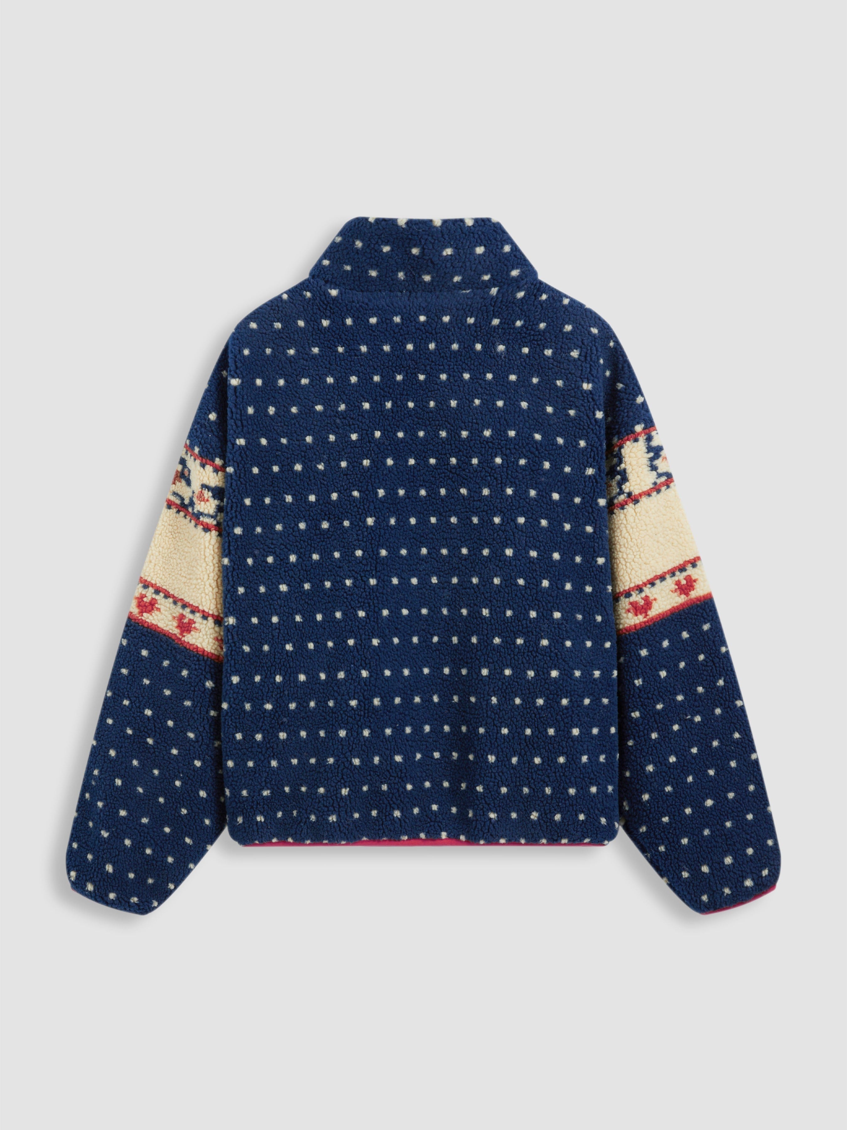 Women's Fleece Collar Graphic Jacket