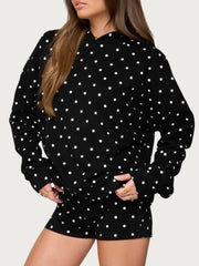 Women's Polka Dot Hoodie Set
