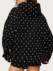 Women's Polka Dot Hoodie Set