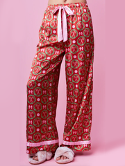 Women's Christmas Satin Pajama Set