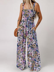 Women's Boho Floral Jumpsuit