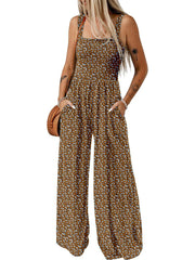 Women's Boho Floral Jumpsuit