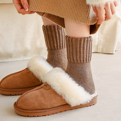 Solid Color Thick Terry Socks 5 Packs