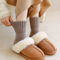 Solid Color Thick Terry Socks 5 Packs
