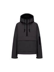 Fleece-lined Hooded Rain Jacket With Kangaroo Pocket (Buy 2 Free Shipping)