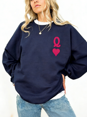 Women's Queen of Hearts Valentine's Day Sweatshirt